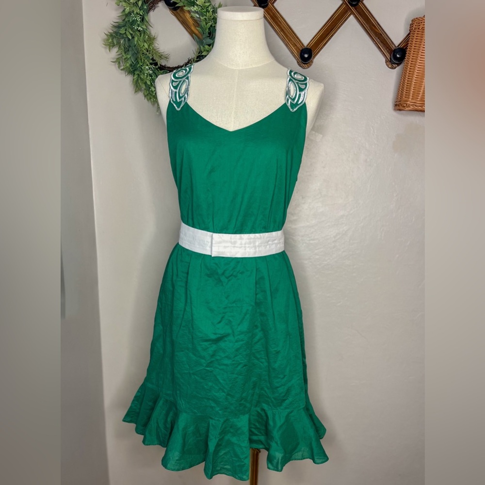 Vintage Gianni bini Kelly green dress